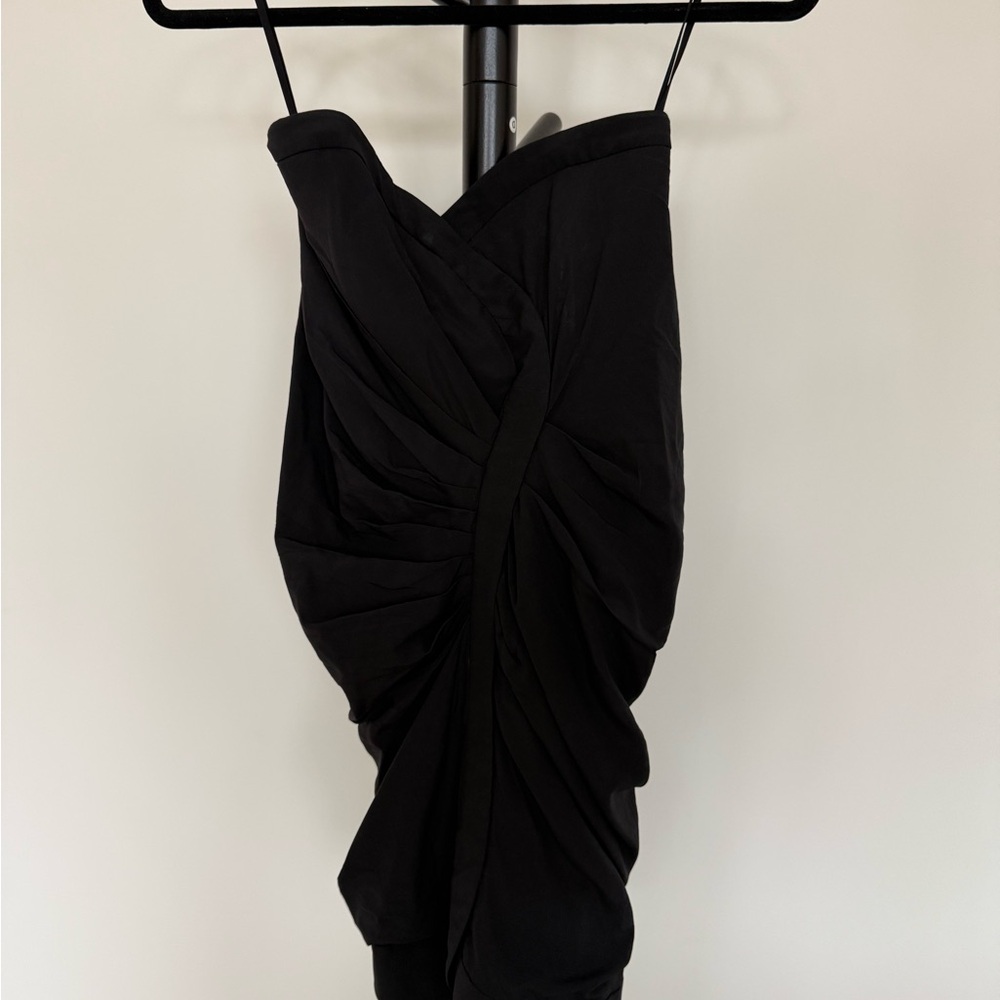 Alice + Olivia Black and Sweetheart Mini Dress